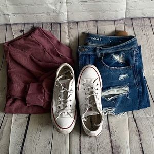 Off the shoulder sweater